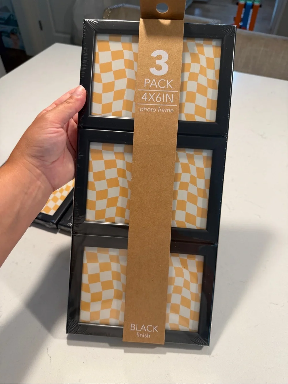 3-Pack Black 4x6 Picture Frames NEW